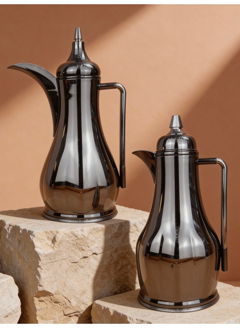 Raz طقم فاخر لقارورة القهوة والشاي - مصنوع من الفولاذ المقاوم للصدأ عالي الجودة بمقبض أنيق - Image 1